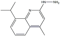 2-hydrazino-8-isopropyl-4-methylquinoline Structure