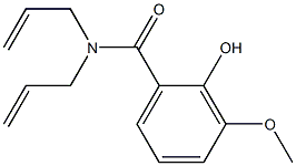2-hydroxy-3-methoxy-N,N-bis(prop-2-en-1-yl)benzamide Struktur
