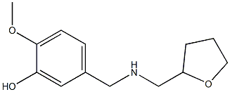 2-methoxy-5-{[(oxolan-2-ylmethyl)amino]methyl}phenol Struktur