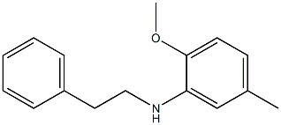 2-methoxy-5-methyl-N-(2-phenylethyl)aniline Struktur