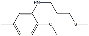 2-methoxy-5-methyl-N-[3-(methylsulfanyl)propyl]aniline 化学構造式