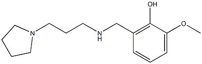 2-methoxy-6-({[3-(pyrrolidin-1-yl)propyl]amino}methyl)phenol Structure