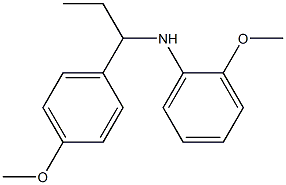 2-methoxy-N-[1-(4-methoxyphenyl)propyl]aniline 结构式