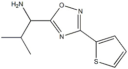 2-methyl-1-[3-(thiophen-2-yl)-1,2,4-oxadiazol-5-yl]propan-1-amine Struktur