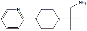 2-methyl-2-(4-pyridin-2-ylpiperazin-1-yl)propan-1-amine Structure
