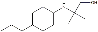 2-methyl-2-[(4-propylcyclohexyl)amino]propan-1-ol,,结构式
