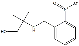2-methyl-2-{[(2-nitrophenyl)methyl]amino}propan-1-ol Struktur