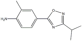 2-methyl-4-[3-(propan-2-yl)-1,2,4-oxadiazol-5-yl]aniline Structure