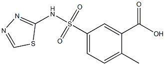 2-methyl-5-(1,3,4-thiadiazol-2-ylsulfamoyl)benzoic acid|