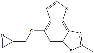 2-methyl-5-(oxiran-2-ylmethoxy)thieno[2,3-e][1,3]benzothiazole Structure