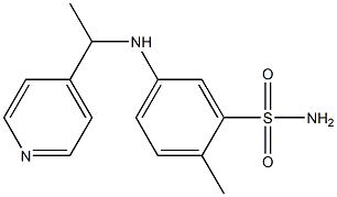  2-methyl-5-{[1-(pyridin-4-yl)ethyl]amino}benzene-1-sulfonamide