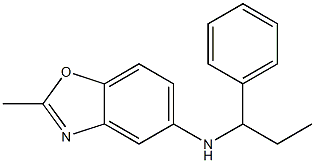 2-methyl-N-(1-phenylpropyl)-1,3-benzoxazol-5-amine Structure