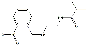 2-methyl-N-(2-{[(2-nitrophenyl)methyl]amino}ethyl)propanamide 化学構造式