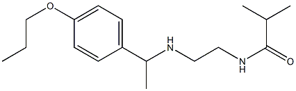 2-methyl-N-(2-{[1-(4-propoxyphenyl)ethyl]amino}ethyl)propanamide,,结构式