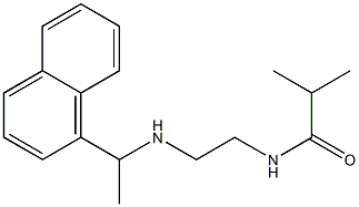 2-methyl-N-(2-{[1-(naphthalen-1-yl)ethyl]amino}ethyl)propanamide 结构式