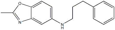 2-methyl-N-(3-phenylpropyl)-1,3-benzoxazol-5-amine,,结构式
