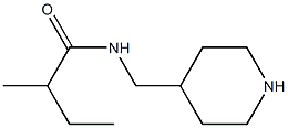 2-methyl-N-(piperidin-4-ylmethyl)butanamide Structure