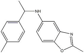 2-methyl-N-[1-(4-methylphenyl)ethyl]-1,3-benzoxazol-5-amine Structure