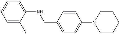 2-methyl-N-{[4-(piperidin-1-yl)phenyl]methyl}aniline Struktur