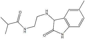 2-methyl-N-{2-[(5-methyl-2-oxo-2,3-dihydro-1H-indol-3-yl)amino]ethyl}propanamide Struktur