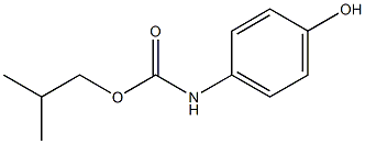 2-methylpropyl N-(4-hydroxyphenyl)carbamate Struktur