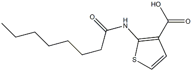 2-octanamidothiophene-3-carboxylic acid Structure
