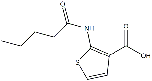 2-pentanamidothiophene-3-carboxylic acid Structure
