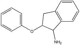 2-phenoxy-2,3-dihydro-1H-inden-1-ylamine,,结构式