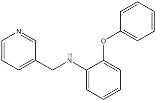 2-phenoxy-N-(pyridin-3-ylmethyl)aniline,,结构式