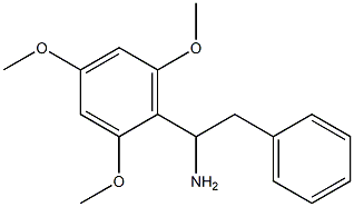 2-phenyl-1-(2,4,6-trimethoxyphenyl)ethan-1-amine Struktur