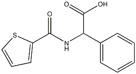 2-phenyl-2-(thiophen-2-ylformamido)acetic acid,,结构式
