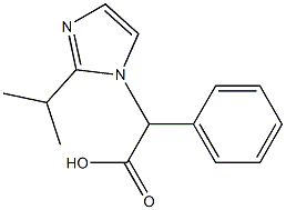 2-phenyl-2-[2-(propan-2-yl)-1H-imidazol-1-yl]acetic acid 结构式