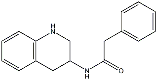 2-phenyl-N-(1,2,3,4-tetrahydroquinolin-3-yl)acetamide Struktur