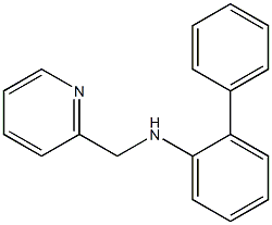 2-phenyl-N-(pyridin-2-ylmethyl)aniline Struktur