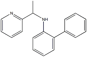 2-phenyl-N-[1-(pyridin-2-yl)ethyl]aniline Struktur