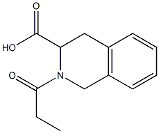 2-propionyl-1,2,3,4-tetrahydroisoquinoline-3-carboxylic acid Structure
