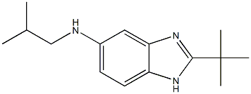 2-tert-butyl-N-(2-methylpropyl)-1H-1,3-benzodiazol-5-amine 结构式