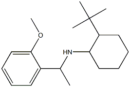 2-tert-butyl-N-[1-(2-methoxyphenyl)ethyl]cyclohexan-1-amine Struktur