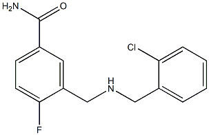 3-({[(2-chlorophenyl)methyl]amino}methyl)-4-fluorobenzamide,,结构式