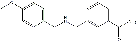3-({[(4-methoxyphenyl)methyl]amino}methyl)benzamide Struktur