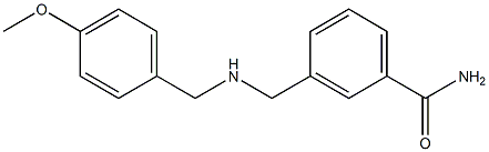 3-({[(4-methoxyphenyl)methyl]amino}methyl)benzamide Structure