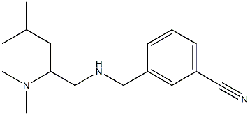 3-({[2-(dimethylamino)-4-methylpentyl]amino}methyl)benzonitrile Structure