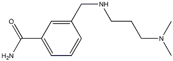 3-({[3-(dimethylamino)propyl]amino}methyl)benzamide,,结构式