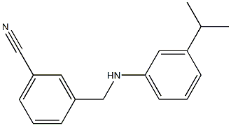 3-({[3-(propan-2-yl)phenyl]amino}methyl)benzonitrile