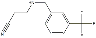 3-({[3-(trifluoromethyl)phenyl]methyl}amino)propanenitrile Struktur