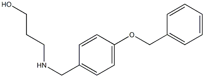  3-({[4-(benzyloxy)phenyl]methyl}amino)propan-1-ol