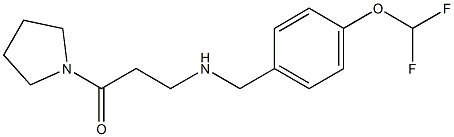 3-({[4-(difluoromethoxy)phenyl]methyl}amino)-1-(pyrrolidin-1-yl)propan-1-one Structure