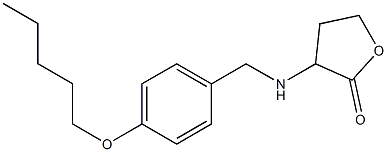 3-({[4-(pentyloxy)phenyl]methyl}amino)oxolan-2-one,,结构式