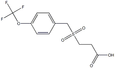 3-({[4-(trifluoromethoxy)phenyl]methane}sulfonyl)propanoic acid