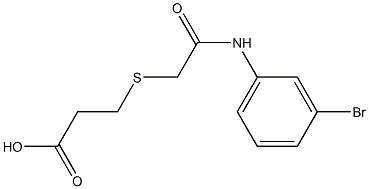 3-({2-[(3-bromophenyl)amino]-2-oxoethyl}thio)propanoic acid